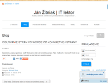 Tablet Screenshot of janzitniak.info